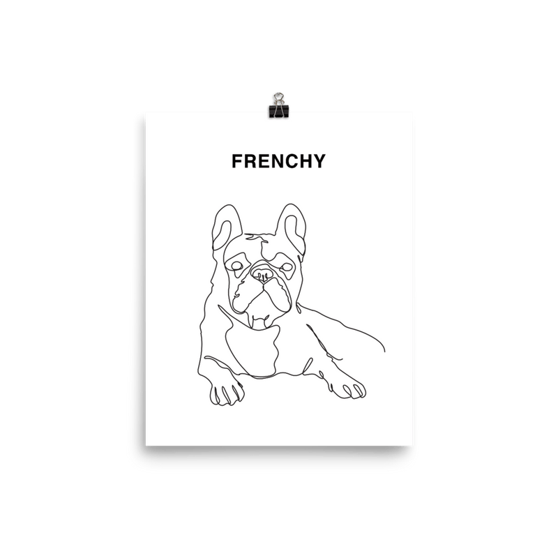 Curated Portrait (One-Line) – Poster