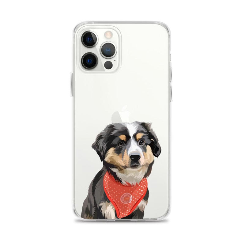 Curated Paws iPhone 12 Pro Max Custom Pet Portrait – iPhone Case Custom Pet Portrait Illustration Dog Cat Animal Drawing Artwork