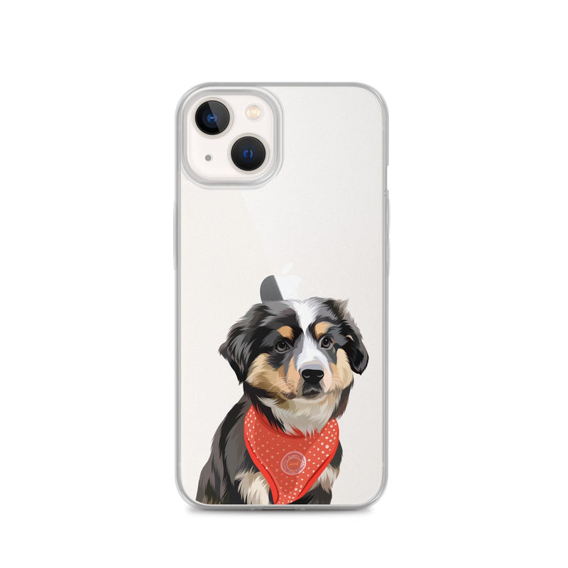 Curated Paws iPhone 13 Custom Pet Portrait – iPhone Case Custom Pet Portrait Illustration Dog Cat Animal Drawing Artwork