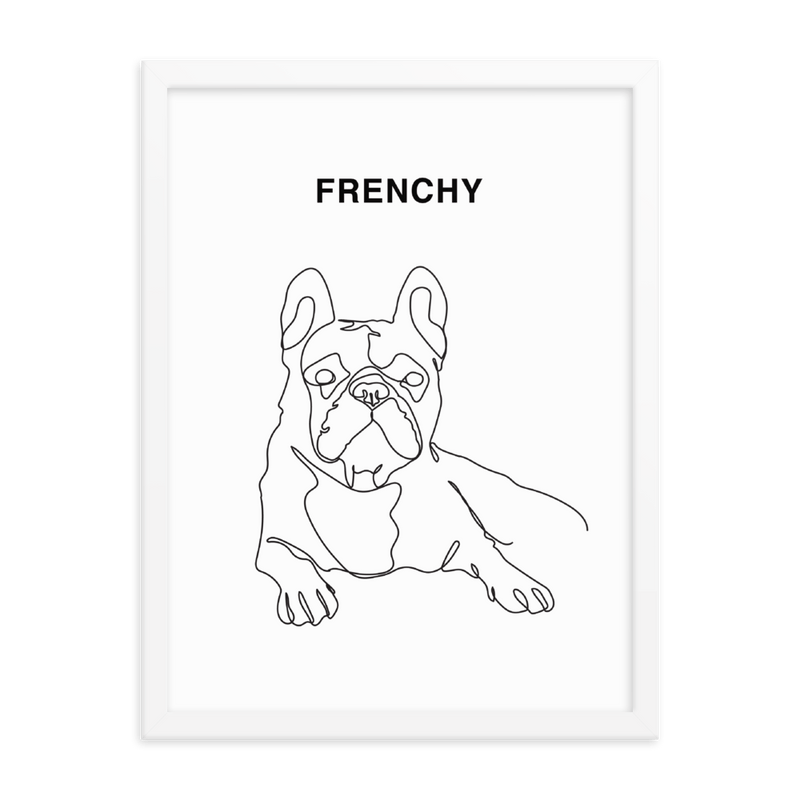 Curated Portrait (One-Line) – Framed